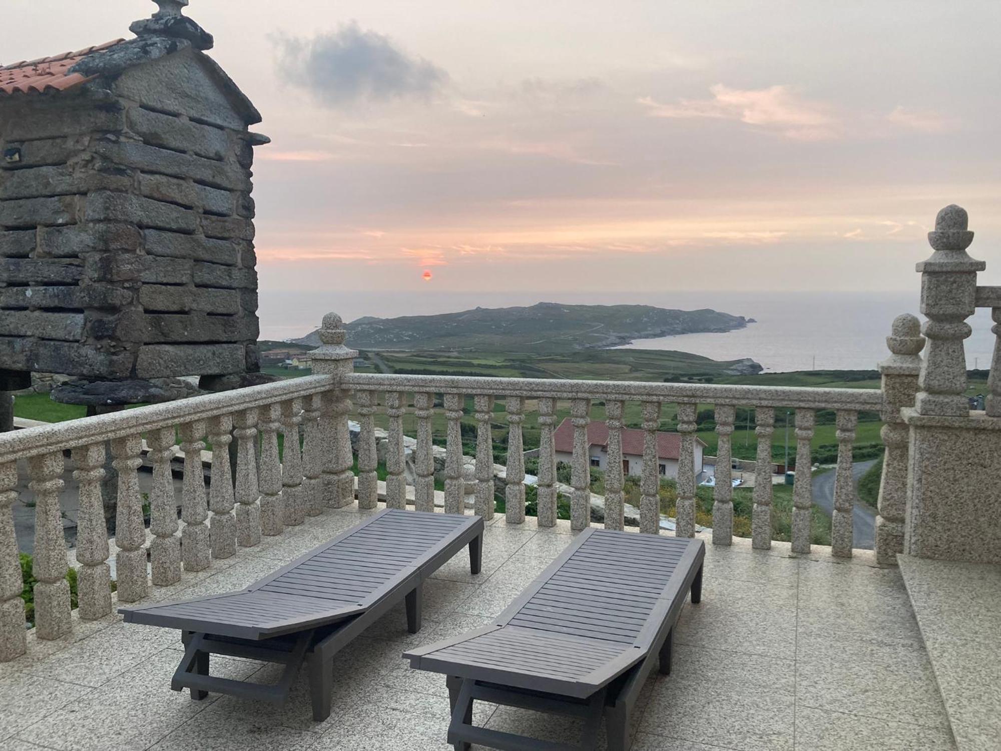 Ferienwohnung Mirador Do Faro Tourinan Muxia Exterior foto