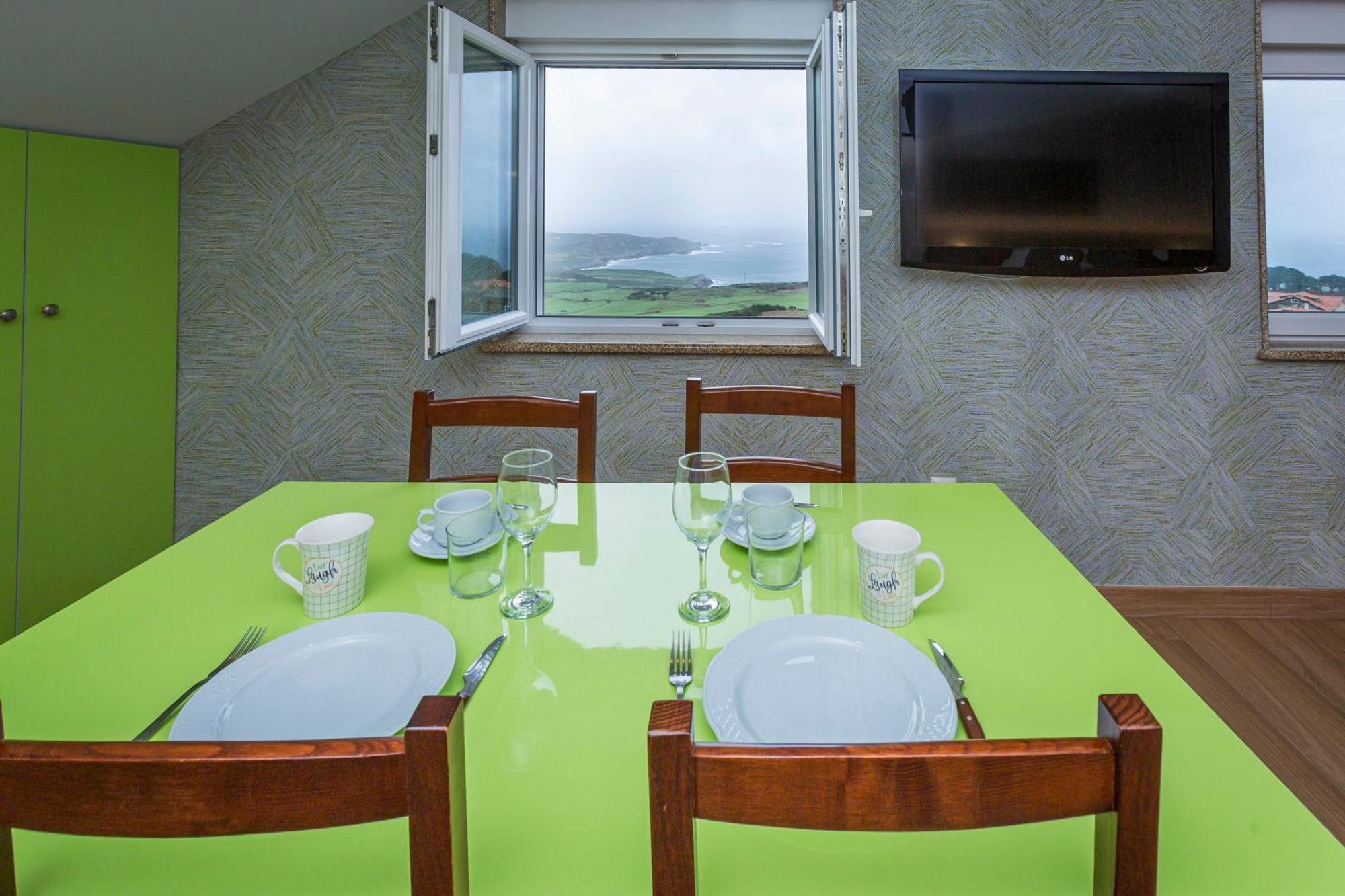 Ferienwohnung Mirador Do Faro Tourinan Muxia Exterior foto